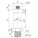 Датчик давления ТЕКО PTK1U-A-0010-05-N12M-V110-M1