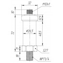Датчик давления ТЕКО PTK1U-A-0010-02-N14M-V105-M1